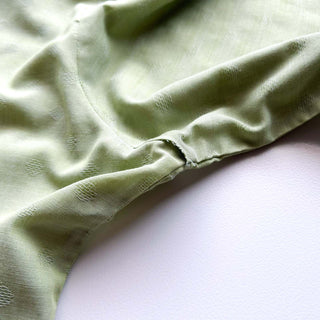 70's SEARS ピスタチオ 総柄 オープンカラー L/Sシャツ