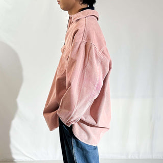 90's Eddie Bauer ダスティピンク コーデュロイ L/Sシャツ