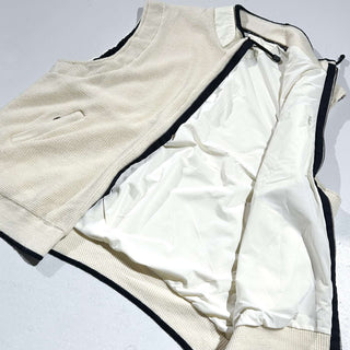 90's～00's DALE OF NORWAY オフホワイト ニット切替 ベスト