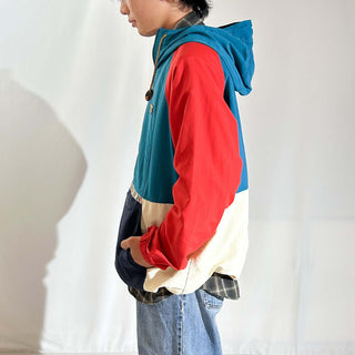 00's L.L.Bean マルチカラー パッカブル アノラック ジャケット