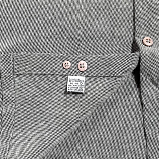 90's pierre cardin 無地 レーヨン×ポリエステル "比翼ボタンダウン" L/Sシャツ