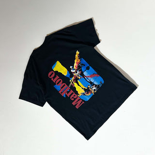 90's~00's "COWBOY" Marlboro 両面プリント 企業 Tシャツ