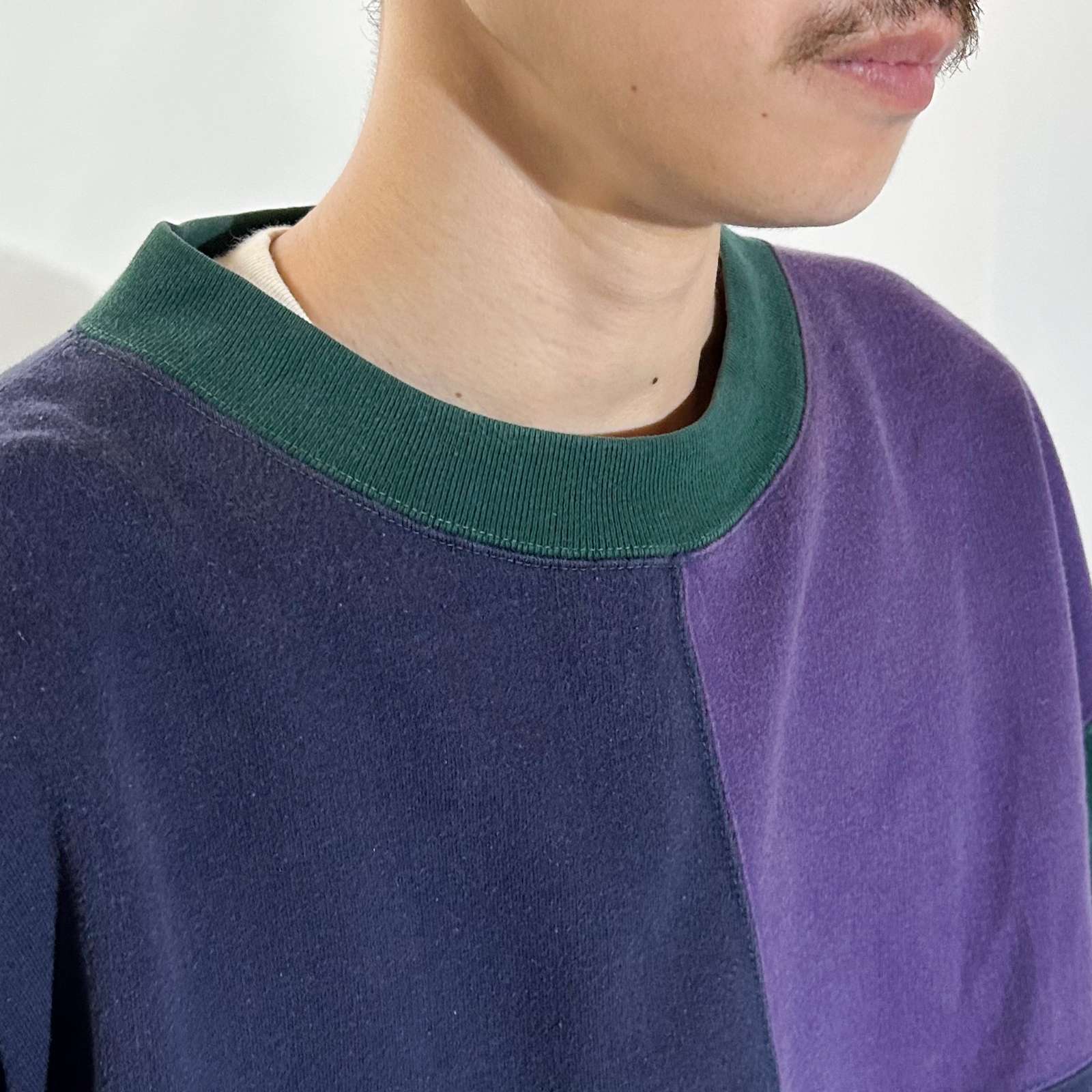 ▪️50’sクレイジーパターン 半袖スウェット 襤褸 ダメージ フェード 綿１００ ▪️50'sクレイジーパターン 半袖スウェット 襤褸 ダメージ