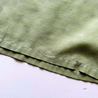 70's SEARS ピスタチオ 総柄 オープンカラー L/Sシャツ