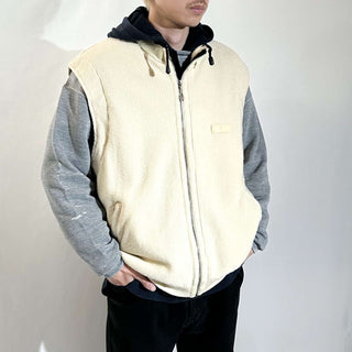 90's～00's DALE OF NORWAY オフホワイト ニット切替 ベスト