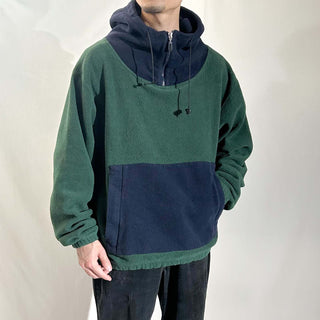 90's croft&barrow 2トーン ハーフジップ フリース ジャケット