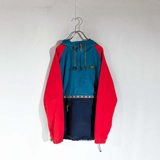 00's L.L.Bean マルチカラー パッカブル アノラック ジャケット