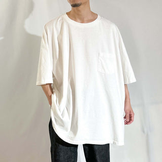 90's "made in USA" CALCRU "4XL SIZE" オーバーサイズ 無地 Tシャツ