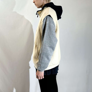 90's～00's DALE OF NORWAY オフホワイト ニット切替 ベスト