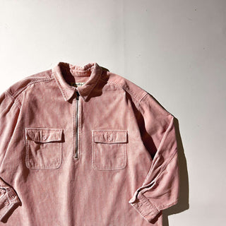 90's Eddie Bauer ダスティピンク コーデュロイ L/Sシャツ