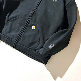 00's Carhartt ブラック 裏メッシュ フルジップ スウェット パーカ