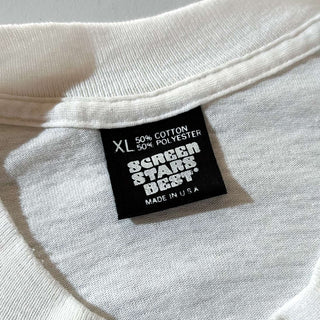 90's "made in USA" SCREEN STARS "STRESS ADDICT" プリント Tシャツ