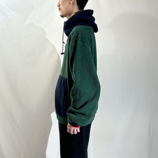 90's croft&barrow 2トーン ハーフジップ フリース ジャケット