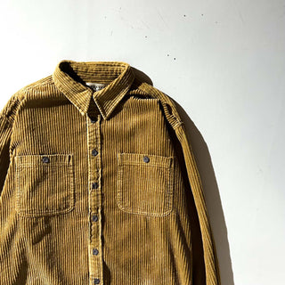 90's～00's SUPPLIES コーデュロイ L/S シャツ