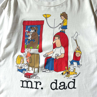 90's "made in USA" changes "mr.dad" Jim Benton アート プリント Tシャツ