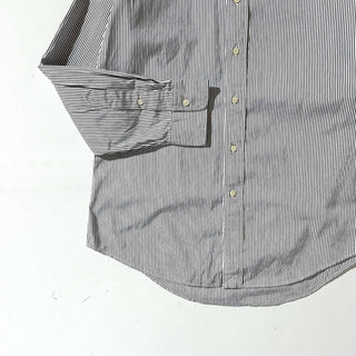 90's～ OLD RALPH LAUREN "YARMOUTH" ストライプ ボタンダウン L/Sシャツ
