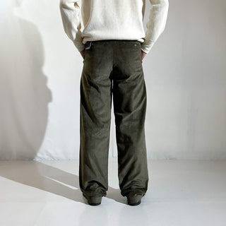 90's～ "deadstock" LANDS' END ２タック コーデュロイ パンツ (OLIVEDRAB 30×32)