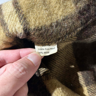 70's～ AMANA FINE WOOLENS ブラウン チェック ウール シャツ ジャケット