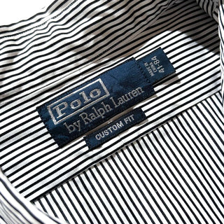 90's～ OLD RALPH LAUREN "YARMOUTH" ストライプ ボタンダウン L/Sシャツ