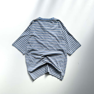 90's～ Timberland ボーダー ヘンリーネック Tシャツ