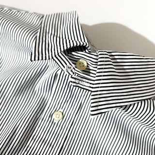 90's～ OLD RALPH LAUREN "YARMOUTH" ストライプ ボタンダウン L/Sシャツ