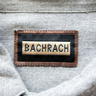 90's～ BACHRACH レーヨン フラップ L/Sシャツ