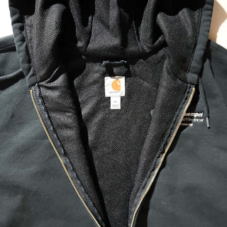 00's Carhartt ブラック 裏メッシュ フルジップ スウェット パーカ