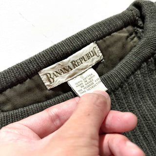 90's BANANA REPUBLIC リブ編み ニット セーター