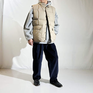 90's～ "deadstock" LANDS' END ２タック コーデュロイ パンツ (OLIVEDRAB 30×32)