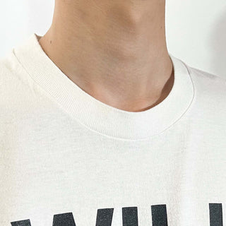 90's "WILL WORK FOR BEER" メッセージ プリント Tシャツ