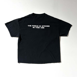 90's～00's STARWARS "THE FORCE IS STRONG IN THIS ONE" 両面プリント Tシャツ