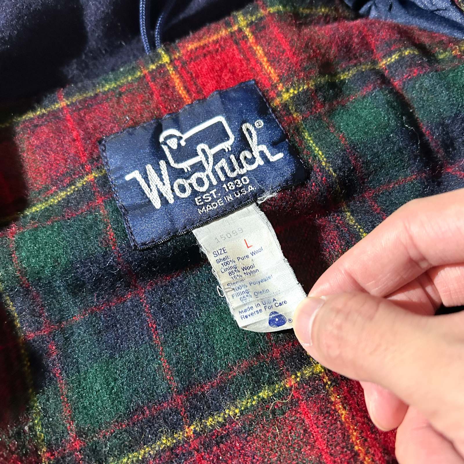 WOOLRICH ウール ブルゾン ジャケット USA製 古着–80's 