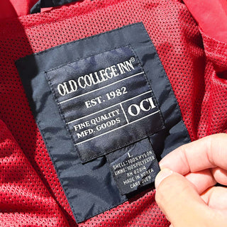 90's～00's OLD COLLEGE レッド×ネイビー 2トーン ドローコード シェル ベスト