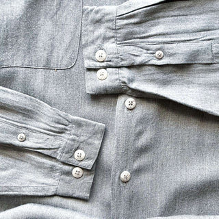 90's～ BACHRACH レーヨン フラップ L/Sシャツ