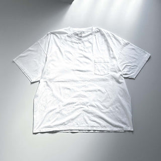 90's "made in USA" CALCRU "4XL SIZE" オーバーサイズ 無地 Tシャツ