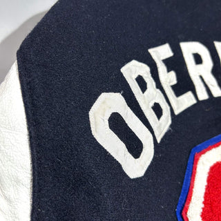 ～80's "made in USA" Holloway "OBERLIN INDIANS" ウール メルトン ブルゾン ジャケット