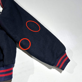 ～80's "made in USA" Holloway "OBERLIN INDIANS" ウール メルトン ブルゾン ジャケット