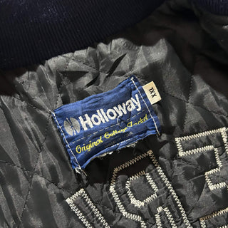 ～80's "made in USA" Holloway "OBERLIN INDIANS" ウール メルトン ブルゾン ジャケット
