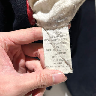～80's "made in USA" Holloway "OBERLIN INDIANS" ウール メルトン ブルゾン ジャケット