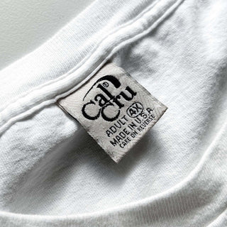 90's "made in USA" CALCRU "4XL SIZE" オーバーサイズ 無地 Tシャツ