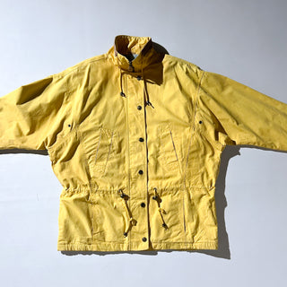 ～90's イエロー 裏シャンブレー ドローコード マウンテン ジャケット