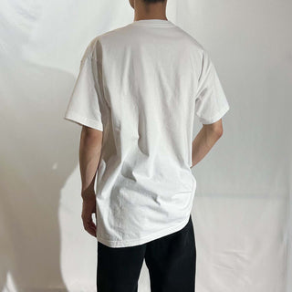 90's "WILL WORK FOR BEER" メッセージ プリント Tシャツ