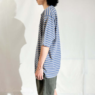 90's～ Timberland ボーダー ヘンリーネック Tシャツ