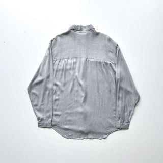 90's～ BACHRACH レーヨン フラップ L/Sシャツ