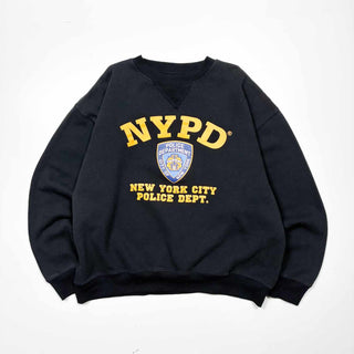 10's TORKIA INTERNATIONAL,INC "NYPD" 前V スウェット シャツ