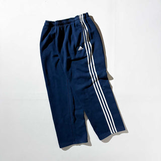 10's adidas ライン スウェット パンツ (ネイビー×ホワイト)