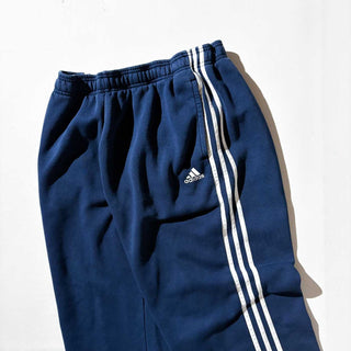 10's adidas ライン スウェット パンツ (ネイビー×ホワイト)