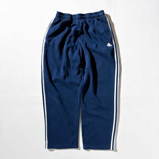 10's adidas ライン スウェット パンツ (ネイビー×ホワイト)