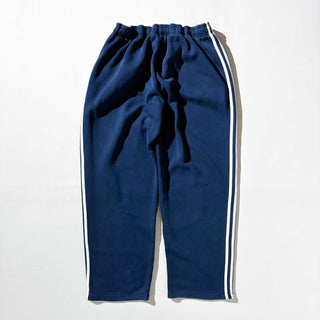 10's adidas ライン スウェット パンツ (ネイビー×ホワイト)
