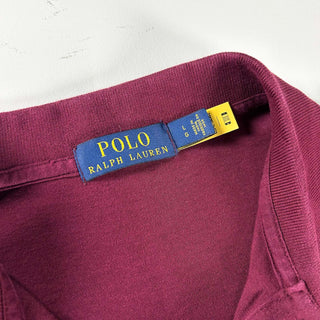 00's Ralph Lauren S/Sポロシャツ(ワインレッド)